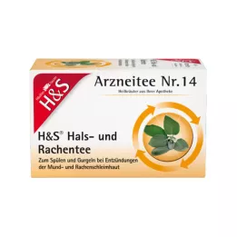H&S Bustine filtro per il tè per la gola e la faringe, 20X2,5 g