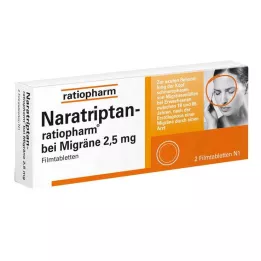 NARATRIPTAN-ratiopharm per lemicrania compresse rivestite con film, 2 pz