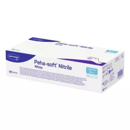 PEHA-SOFT nitrile bianco Unt.Hands.unsteril pf S, 100 pz