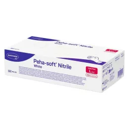 PEHA-SOFT nitrile bianco Unt.Hands.unsteril pf L, 100 pz