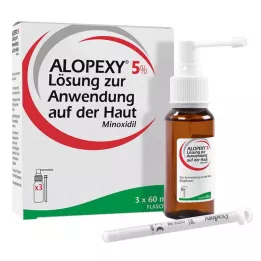 ALOPEXY Soluzione al 5% per applicazione cutanea, 3X60 ml