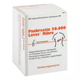 PANKREATIN 20.000 Laves Micro capsule rigide gastroresistenti, 50 pz