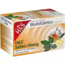 H&amp;S Tè del benessere salvia miele con limone bottiglia, 20X2,0 g