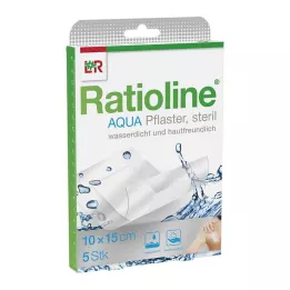 RATIOLINE aqua shower cerotto Plus 10x15 cm sterile, 5 pz