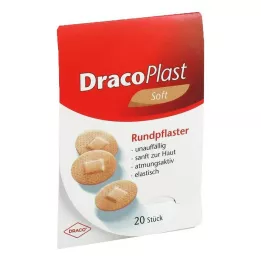 DRACOPLAST Cerotto morbido 2,2 cm tondo delicato sulla pelle, 20 pz