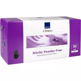 NITRIL Guanti senza polvere x-small nero, 200 pz