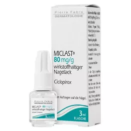MICLAST 80 mg/g smalto medicato per unghie, 3 ml