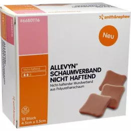 ALLEVYN Medicazione in schiuma 4,5x5,5 cm non aderente, 12 pz
