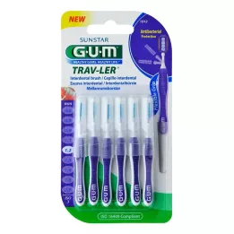 GUM VAY-LER 1,2 mm Candela viola interdentale + 6 tappi, 6 pz