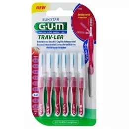 GUM VAY-LER 1,4 mm Candela rosa interdentale + 6 tappi, 6 pz