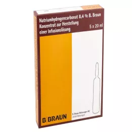 NATRIUMHYDROGENCARBONAT B.Braun 8,4% vetro, 5X20 ml