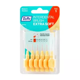 TEPE Scovolino interdentale extra-soft 0,45 mm ISO 1 arancione, 6 pz
