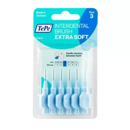 TEPE Scovolino interdentale extra-soft 0,6 mm ISO 3 blu, 6 pz