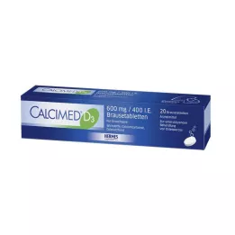 CALCIMED D3 600 mg/400 I.E. compresse effervescenti, 20 pz