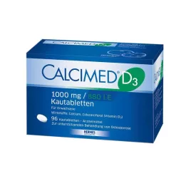 CALCIMED D3 1000 mg/880 I.E. compresse masticabili, 96 pz
