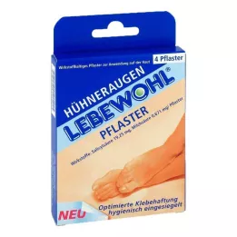 LEBEWOHL Cerotto per calli normale, 4 pezzi