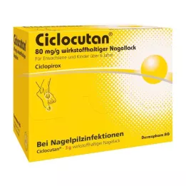 CICLOCUTAN 80 mg/g smalto attivo, 3 g