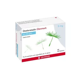 DESLORATADIN Glenmark 5 mg compresse, 50 pz