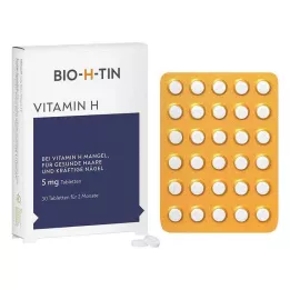 BIO-H-TIN Vitamina H 5 mg per 2 mesi compresse, 30 pz