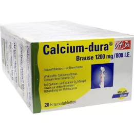 CALCIUM DURA Vit D3 effervescente 1200 mg/800 I.E., 120 pz