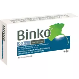 BINKO compresse rivestite con pellicola da 80 mg, 60 pz