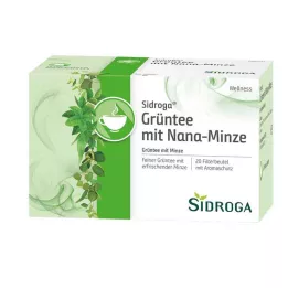 SIDROGA Tè verde benessere con. Filtro Nana Mint, 20 X 1,5 g