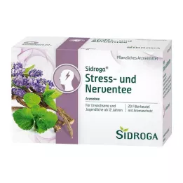 SIDROGA Bustine filtro per tè antistress e nervosismo, 20X2,0 g