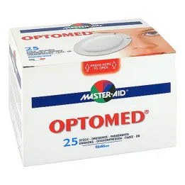 Optomed impacchi oculari autoadesivi sterili, 25 pezzi