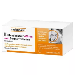 IBU-RATIOPHARM Compresse per il dolore acuto da 400 mg, compresse rivestite con film, 50 pz