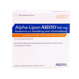 ALPHA LIPON Aristo 600 mg concentrato per soluzione infusionale, 5x24 ml