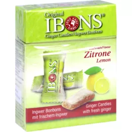 IBONS Caramelle gommose al limone e zenzero, scatola originale, 60 g