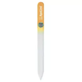 APOLINE Lima per unghie in vetro 14 cm arancione, 1 pz