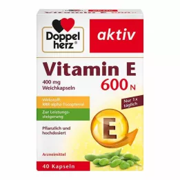 DOPPELHERZ Vitamina E 600 N Capsule morbide, 40 pz