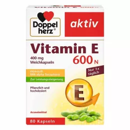 DOPPELHERZ Vitamina E 600 N capsule molli, 80 pz