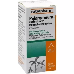 PELARGONIUM-RATIOPHARM gocce bronchiali, 20 ml