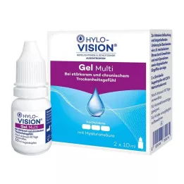 HYLO-VISION Gel multi collirio, 2X10 ml