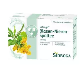 SIDROGA Bustine filtro per il tè per il risciacquo di vescica e reni, 20X2,0 g