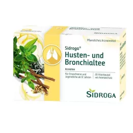 SIDROGA Bustine filtro per tè contro la tosse e i bronchi, 20X2,0 g