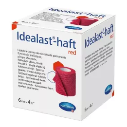 IDEALAST-legame colore 6 cmx4 m rosso, 1 pz