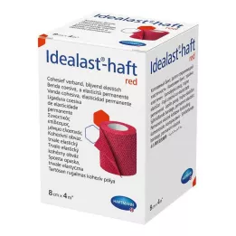 IDEALAST-benda colorata manico 8 cmx4 m rosso, 1 pezzo