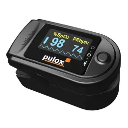 PULOX PO-200 polsoximetri neri, 1 pz