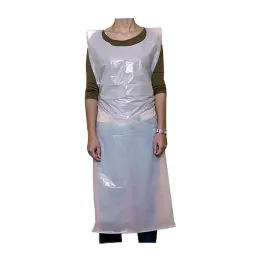 SCHÜRZE una volta PE White 140 cm UNSTERIL, 10 pz
