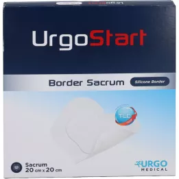 URGOSTART Border Sacrum 20x20 cm medicazione in schiuma per ferite, 5 pz