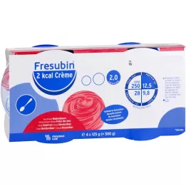 FRESUBIN Crema di fragole di bosco da 2 kcal in una tazza, 4X125 g