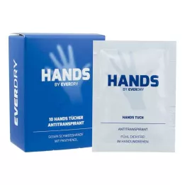 Everdry Antitrerspirant Panni per le mani, 10 pz