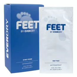 EVERDRY Salviette per i piedi, 10 pezzi
