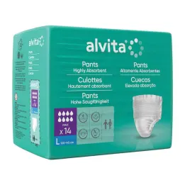 Pantaloni per incontinenza Alvita grandi, 14 pz