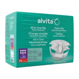 Pantaloni per incontinenza Alvita All-in-One maxi med.night, 20 pz