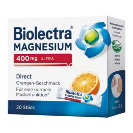 BIOLECTRA Magnesio 400 mg ultra Direct Orange, 20 pz