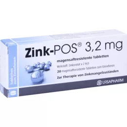 Zinco POS 3,2 mg Compresse gastro-satellitare, 20 pz